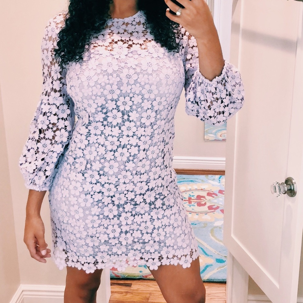 Shoshanna Floral Lace Dress